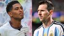 El ingl�s Jude Bellingham y el argentino Leo Messi.