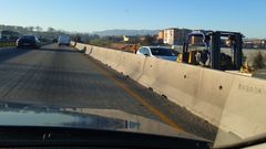 Obras del tercer carril de la autopista Y