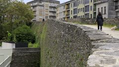 El cubo XXX de la Muralla por su parte interior muestra una ondulaci�n