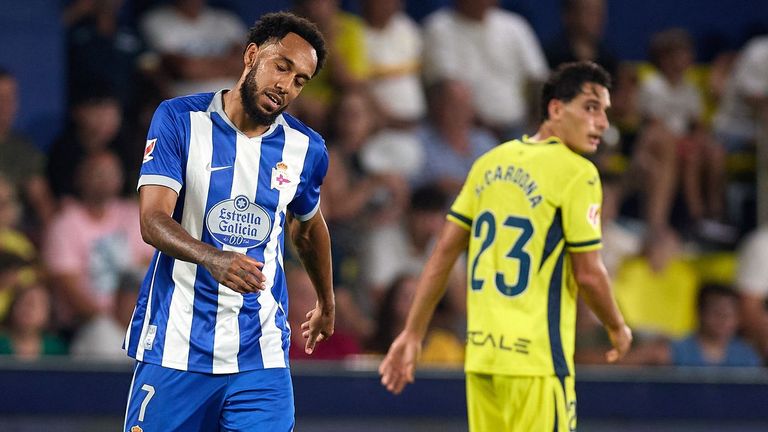 Aibameyang, contra el Villarreal