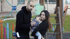 Jes�s Casti�eira y Magal� Gonz�lez con su hija Adriana, que tiene TEA