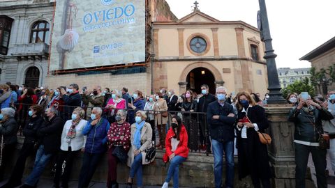  Siete campanas ubicadas en edificios emblem�ticos del casco hist�rico de Oviedo han ta�ido en un concierto pr�logo de la primera Semana Profesional de las Artes de la capital asturiana