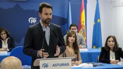 El presidente del Partido Popular de Asturias, lvaro Queipo, preside la reunin del Comit Ejecutivo Regional del partido 