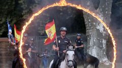 Exhibicin de la Polica Nacional en el parque de Castrelos en Vigo: caballera, guas caninos, geos y antidisturbios