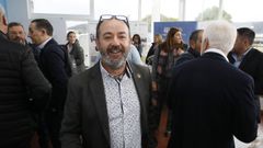 Basilio Otero, a finales de noviembre, en las Xornadas de Pesca de Celeiro