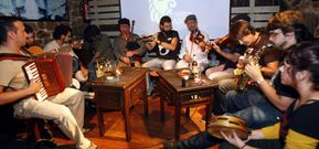 Buena parte de los componentes de la banda cuando grabaron su primer y �nico disco. 