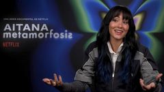 Aitana Ocaa durante la promocin de su documental Metamorfosis.