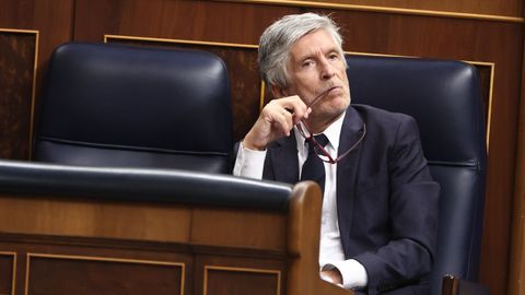 Fernando Grande-Marlaska en el Congreso.