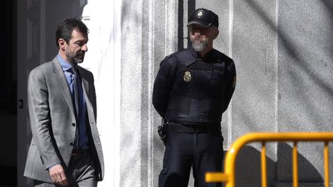 Ferran L�pez, el sustituto de Trapero en los Mossos, en febrero del 2018, cuando testific� en Tribunal Supremo en la causa del desaf�o secesionista 
