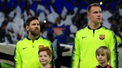 Leo Messi y Marc-Andr Ter Stegen.Leo Messi yMarc-Andr Ter Stegen en el Barcelona