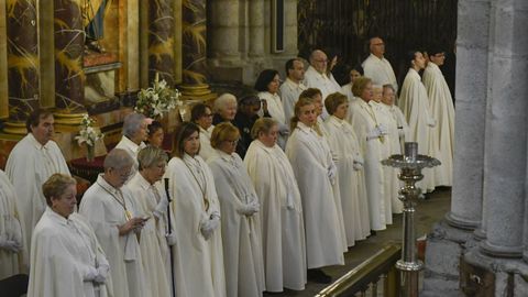 La ofrenda tuvo lugar en la Catedral de Lugo