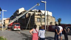 Incendio en la casa en la que vivi� Filgueira Valverde