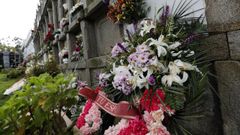 Nicho del cementerio de Xuances donde estuvo enterrada la vecina de Xove confundida con Rogelia Blanco