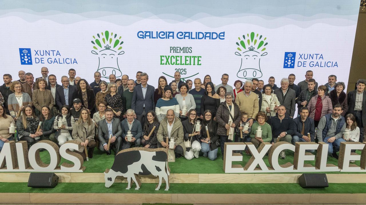Galicia premia a sus 20 explotaciones lácteas más Exceleites