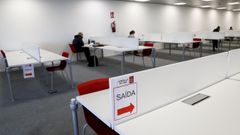 Biblioteca de la UNED de Vigo en una imagen del mes de noviembre