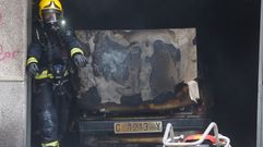 Incendio de un coche de la calle Tornos