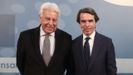 Los expresidentes Felipe Gonzlez y Jos Mara Aznar coincidieron en el Congreso  Repensar Espaa  