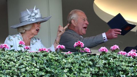 Carlos III y Camila, en la primera jornada de las carreras de Ascot de este martes