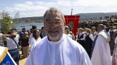 El sacerdote Rudolf Hagmann, en la representaci�n del Naufraxio de Laxe