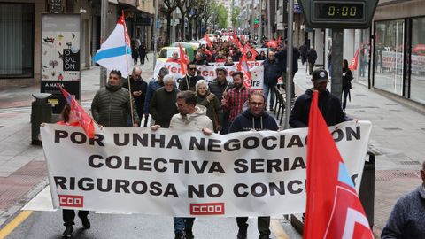 Manifestacin de CC.OO. en Pontevedra por el Primero de Mayo 