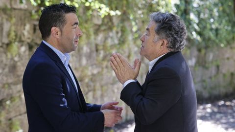 El presidente de la Diputaci�n, Luis L�pez, y el alcalde de Pontevedra, Miguel Anxo Fern�ndez Lores, en una imagen de archivo