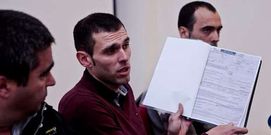 Marque, en la rueda de prensa para aclarar lo ocurrido.