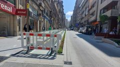 Las rampas mec�nicas de la calle Concordia, en Ourense, paradas de nuevo, esta vez por �da�os at�picos�.