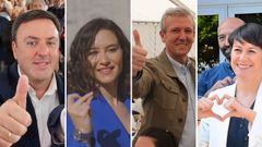 Valent�n Gonz�lez Formoso, Isabel D�az Ayuso, Alfonso Rueda y Ana Pont�n