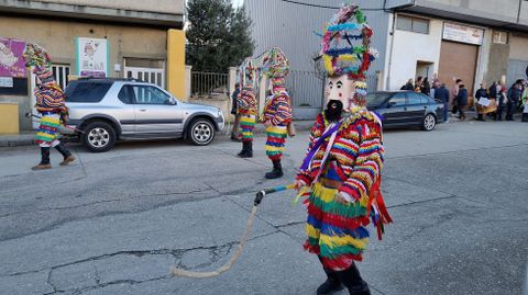 Viana acoge la mayor mascarada de la Pennsula Ibrica.Los vellarrns de Ris en el desfile.