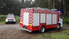 Vehculos de los bomberos de Viveiro