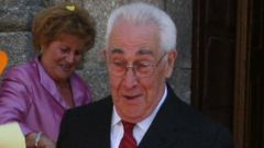 Jos� Manuel V�zquez Yebra en una imagen tomada en la celebraci�n de sus bodas de oro, en el 2007