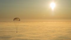 Todas las im�genes del aterrizaje de la Soyuz