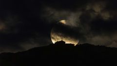 El eclipse lunar, visto desde Galicia