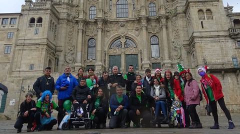 Jenner David Ludea y Sergio Gonzlez, con el equipo Rodando, en el Obradoiro