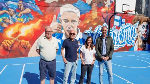 La alcaldesa In�s Rey visit� la instalaci�n, que incluye una obra art�stica elaborada por los propios vecinos