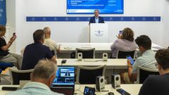 Rueda de prensa de Luis Menor tras la Junta de Gobierno de la Diputaci�n de Ourense.