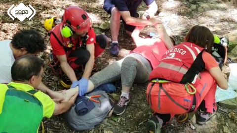 Rescate de monta�a en Cabrales