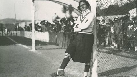 La guardameta Irene González Basanta está considerada como la primera jugadora de fútbol en Galicia y España