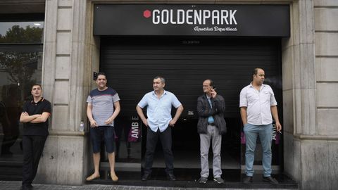 Huelga general en Catalu�a. Comercios cerrados