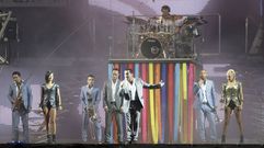 La orquesta Par�s de Noia, en una de sus actuaciones.