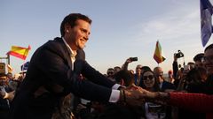 Albert Rivera, en un acto electoral en M�laga el pasado d�a 12