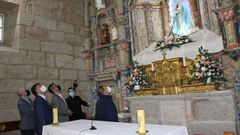 El delegado de la Xunta visit� la iglesia de Santa Mar�a de Macendo, en Castrelo de Mi�o.