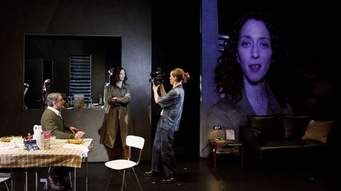 Un intre da obra Vulcano, que hoxe pecha o FIOT de Carballo 