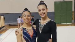 Martina Gonzlez y Uxa Rodrguez, gimnastas del Club Marusia