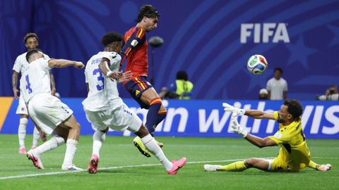 Primer partido de la selecci�n espa�ola en el Mundial