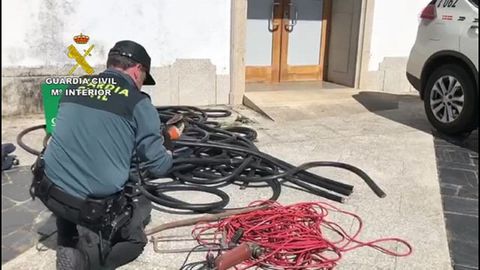 Foto de archivo de un operativo contra el robo de cable de cobre en parques e�licos