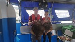 Dos turistas franceses a bordo del Playa de Sanxenxo