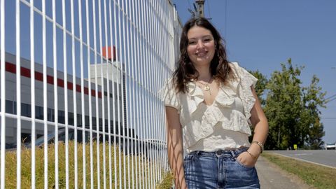 Florencia Dezi, emigrante argentina que vive en A Corua.