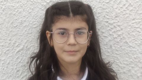 Lola Iglesia Miguens, alumna do colexio Manuela Rial Mouzo (Cee) 