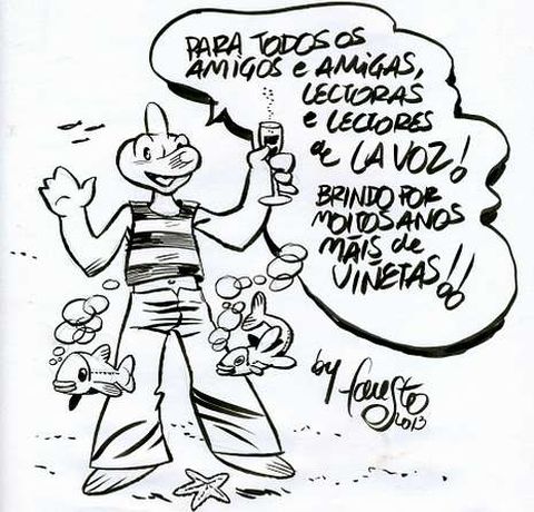 El Golfi�o de Fausto Isorna saluda a los lectores de La Voz